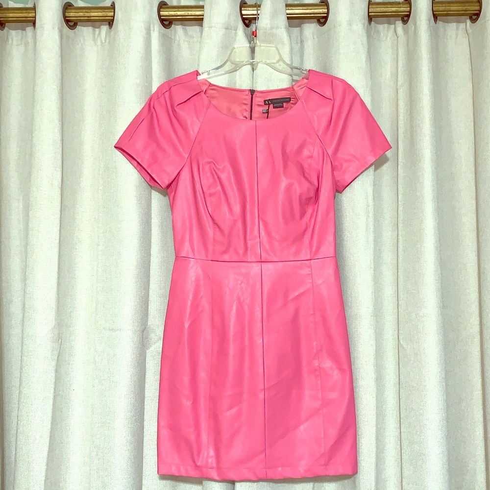 Armani Exchange “Leather” Cocktail Dress